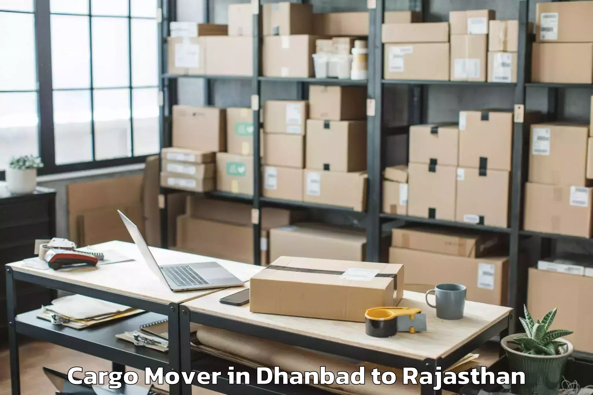 Trusted Dhanbad to Nasirabad Cargo Mover